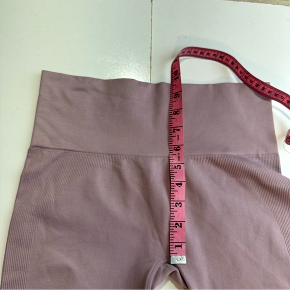 Set Active X Revolve Havana Pinkish HiRise Ribbed Seamless Activewear Leggings M - Picture 12 of 15